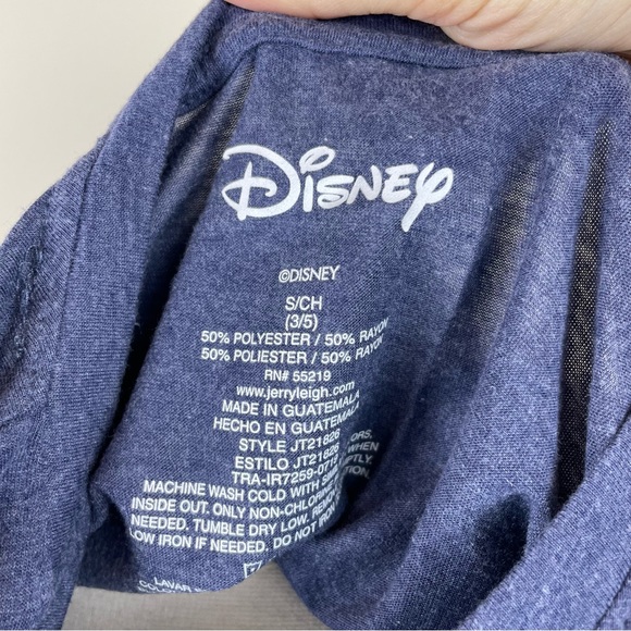 Disney Lilo & Stitch Blue Short Sleeve Tee Shirt Top Women Size Small - Picture 2 of 5